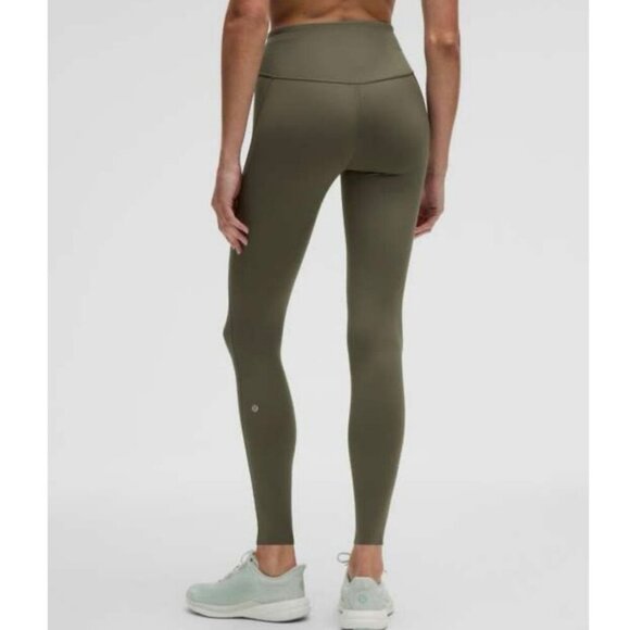 NWT Lululemon Athletica Base Pace HR Tight 28” Leggings Olive Green Size 2 - Picture 2 of 8